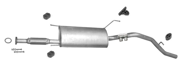 Endschalldämpfer DAIHATSU TERIOS 1.3 83 PS 4WD 1997-2000 Auspuff