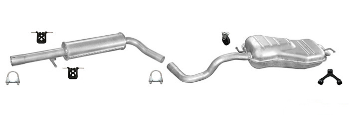 Auspuff VW GOLF 4 IV 1.8 T GTI 2.0 2.3 V5 / BEETLE 1.8 T 2.0 Auspuffanlage