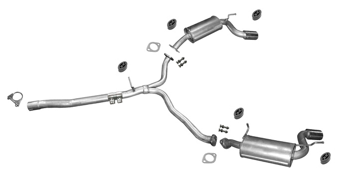 Auspuff für CHEVROLET CAPTIVA 2.0 2.4 Auspuffanlage