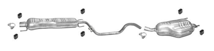 Auspuff OPEL ZAFIRA B 1.6 115PS 1.8 140PS Auspuffanlage