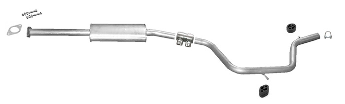 Mittelschalldämpfer für Ford Mondeo Mk4 1.6 TI 2.0 Galaxy II  Auspuff Mitteltopf