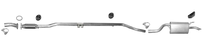 Auspuff FIAT IDEA 1.3 D Multijet MJTD 2003-2005 Auspuffanlage