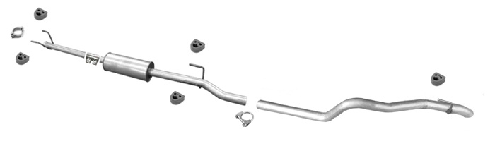 Auspuff für MERCEDES SPRINTER (906) 210 213 216 219 CDi SWB-Kurz 3250mm