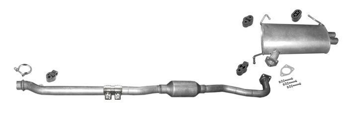 Auspuff für CITROEN C-CROSSER 2.2 HDi 156PS Auspuffanlage