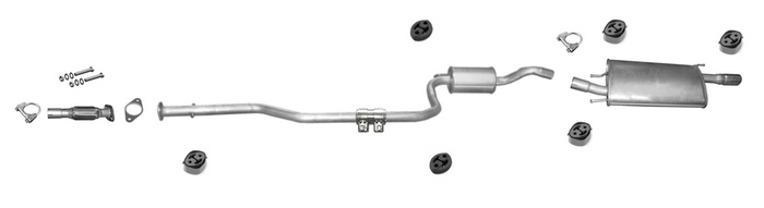 Auspuff für FORD PUMA 1.4i 90PS + Rohr Auspuffanlage