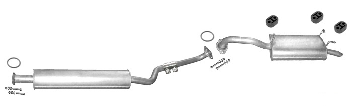 Auspuff NISSAN PRIMERA (WP12) 2.2 DCI DI Kombi 2001-2007 Auspuffanlage