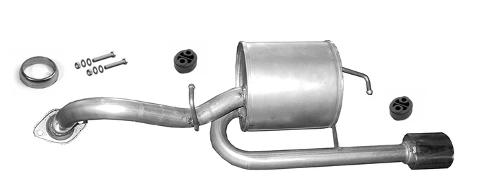 Endschalldämpfer für Toyota Urban Cruiser 1.33 01.2009-03.2016 Auspuff Endtopf