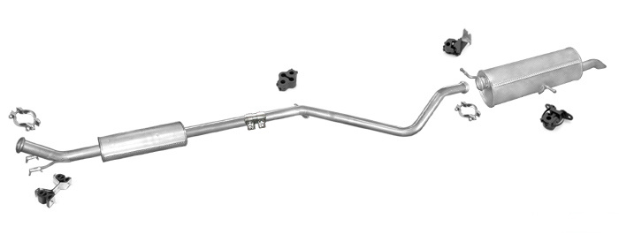 Auspuff PEUGEOT 307 SW 1.4 16V 88PS Kombi Auspuffanlage