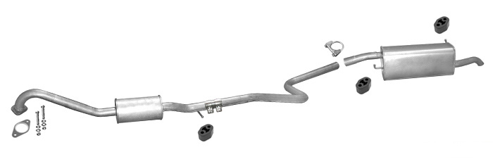 Auspuff FORD FUSION 1.6 TDCi 09.2004-11.2005 Auspuffanlage
