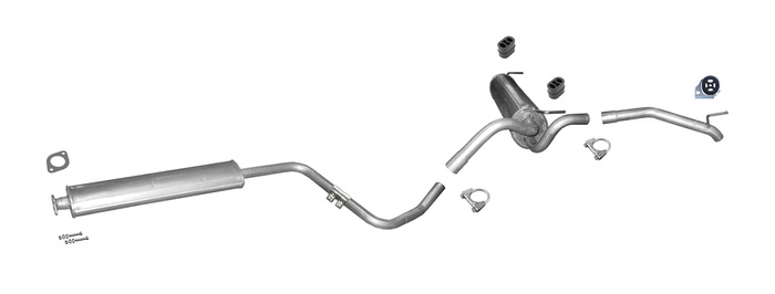 Auspuff für CHEVROLET CRUZE (J305) 1.6 Fließheck ab 2009 Auspuffanlage