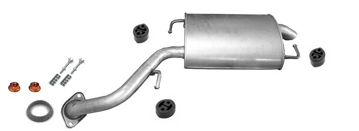 Endschalldämpfer für Toyota COROLLA Verso  2.2 D-4D Auspuff Endtopf