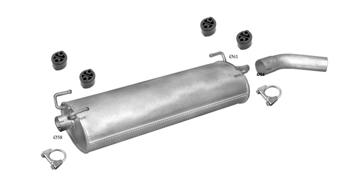 Auspuff für IVECO DAILY III 2.3 2.8 3.0 TD HDi Auspuffanlage