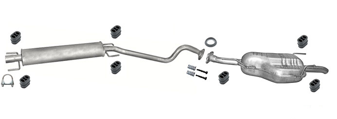 Auspuff OPEL ASTRA G 2.0 101PS 2.2 125PS DTI Kombi 2002-2003 Auspuffanlage