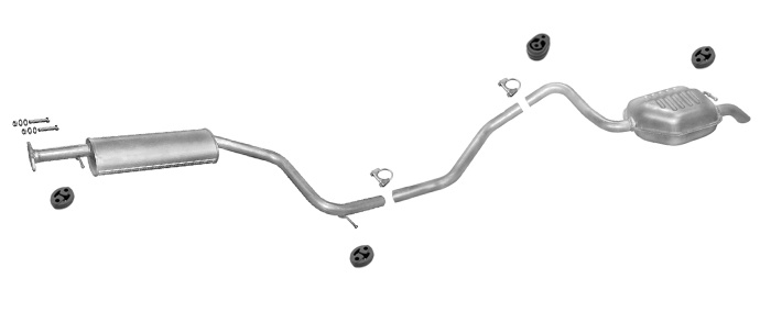 Auspuff FORD MONDEO MK3 2.0 Kombi Auspuffanlage