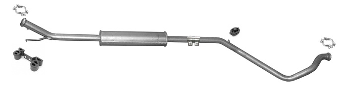Mittelschalldämpfer für CITROEN C4 I PEUGEOT 307 90 PS Auspuff Mitteltopf