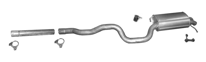 Endschalldämpfer für VW TRANSPORTER T5 2.0 TDi / BiTDi 2.5 TDi 4-Motion LWB