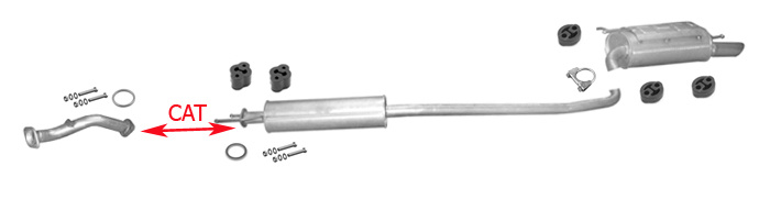 Auspuff SUZUKI LIANA 1.3 1.6 16V Kombi +Rohr Auspuffanlage