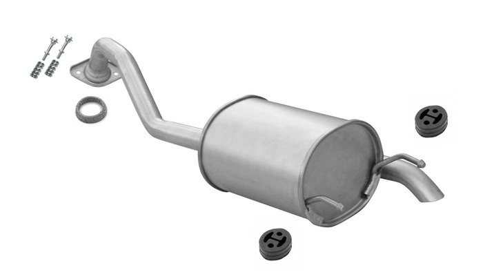 Endschalldämpfer für HONDA JAZZ III 1.2 1.3 1.4 Auspuff Endtopf