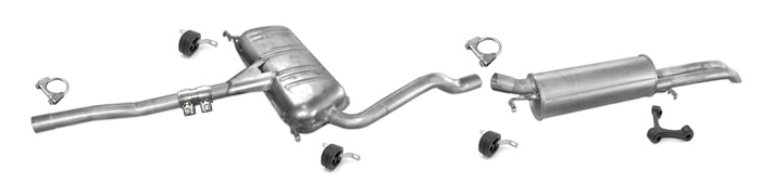 Auspuff AUDI A4 (B5) 2.5 TDi 150PS Stufenheck / Kombi Avant Auspuffanlage