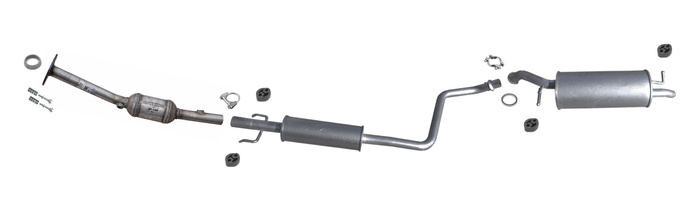 Auspuff + Katalysator für TOYOTA YARIS (P1) 1.3 86PS 1999-2002 Auspuffanlage