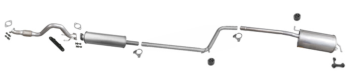 Auspuff für VW CADDY III 1.2 TSi SWB 2010-2015 +MSD +Rohr Vorne Auspuffanlage