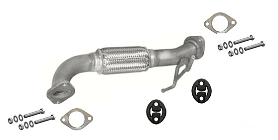 Hosenrohr FORD FOCUS C-MAX VOLVO S40 V50 MAZDA 3 1.6 TD TDCi Auspuff Flex