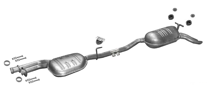 Auspuff MERCEDES E320 E280-W210 1995-06.1997 162kW 162kW Auspuffanlage