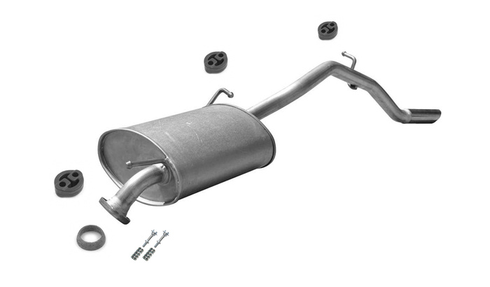 Endschalldämpfer für SUZUKI WAGON R+ 1.3 88PS 94PS 2003-2010 +4X4 Auspuff