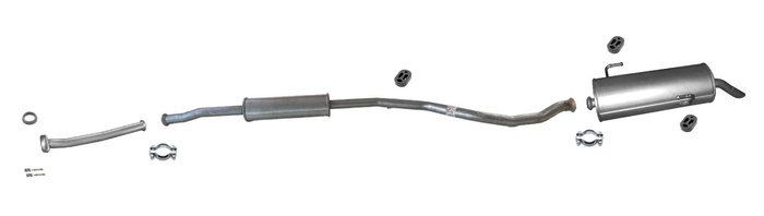 Auspuff für PEUGEOT 206 CC 1.6 16V 11.2005-02.2007 Auspuffanlage