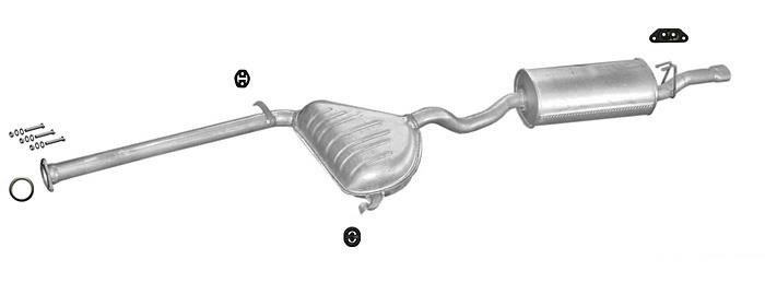 Auspuff ALFA ROMEO 146 1.3 1.4 1.6 1.7 16V 1995-1997 Auspuffanlage