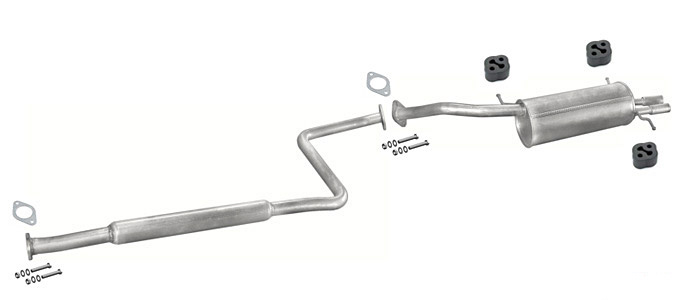 Auspuff KIA CLARUS 1.8 2.0 Stufenheck Auspuffanlage