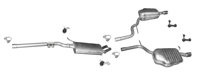 Auspuff für AUDI A4 (B6 B7) 1.8 T Turbo 20V Auspuffanlage
