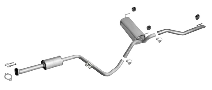 Auspuff mit MSD für CHEVROLET CRUZE (J308) 1.4 140PS Kombi