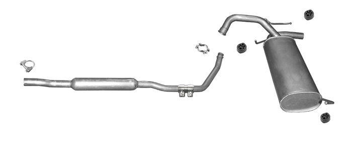 Auspuff für SUZUKI SX4 1.5 1.6 VVT Schrägheck Auspuffanlage