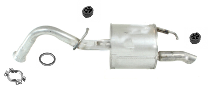 Endschalldämpfer für TOYOTA YARIS (P9) 1.4 D-4D Auspuff Endtopf