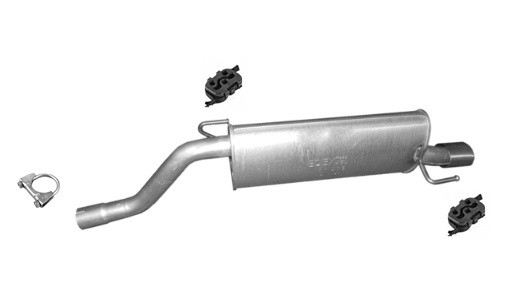Endschalldämpfer für FIAT GRANDE PUNTO 1.9 MJTD ab 2005 mit CHROM Auspuffanlage