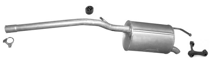 Endschalldämpfer für VW CADDY 3 1.2 TSi SWB ab 2010 Auspuff Mitteltopf