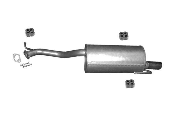 Endschalldämpfer für SUBARU LEGACY III 2.0 2.5 16V 4x4 Stufenheck +Chrom Auspuff