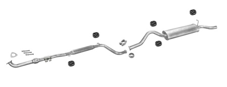 Auspuff LADA KALINA 1117/1118 1.4 1.6 Kombi Stufenheck ab 2004 Auspuffanlage