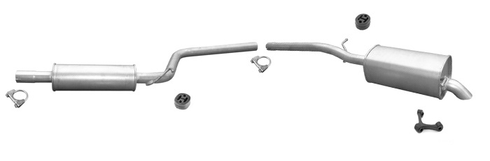 Auspuff VW CADDY III Maxi Multispace 1.9 TDI 105PS 2007-2010 Auspuffanlage