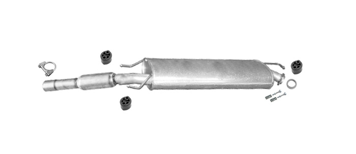 Mittelschalldämpfer für TOYOTA RAV 4 III 2.0 2.4 16V 152, 170PS Auspuff