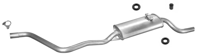 Endschalldämpfer für VW POLO (86C 2F) 1.0 1.3 1.4 D 1990-1994 Auspuff Endtopf