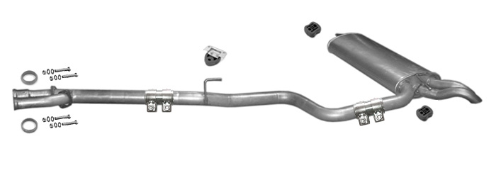 Auspuff MERCEDES E-KLASSE (S210) E270T CDi 170PS Kombi Auspuffanlage