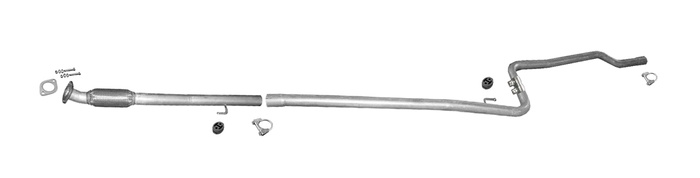 Mittelrohr für FIAT DOBLO (263) 2.0 JTD  / OPEL COMBO 2.0 CDTi LWB Auspuff