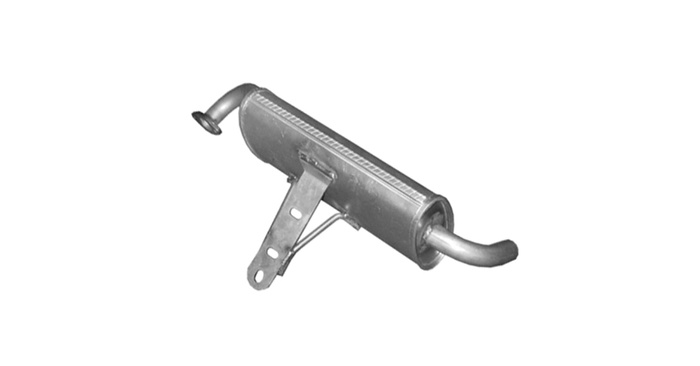 Endschalldämpfer für PIAGGIO QUARGO 0.7D 18PS Ab 2004 Auspuff