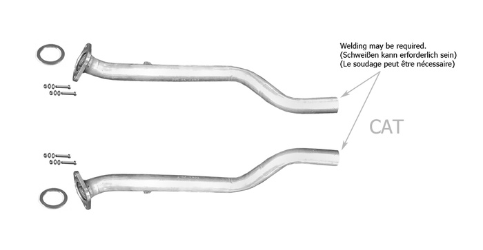 Rohr für LEXUS IS (II) 250 2.5 208PS & GS 300 3.0 249PS 2005-2011 Auspuff