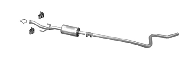 Mittelschalldämpfer für CITROEN C-ELYSSE 1.6 VTi Ab 2012 115PS Auspuff