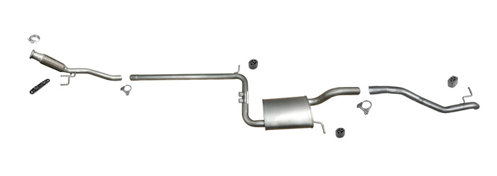 Auspuff für SKODA SUPERB III 2.0 TDI 150PS 2015-2018 + Rohr Auspuffanlage