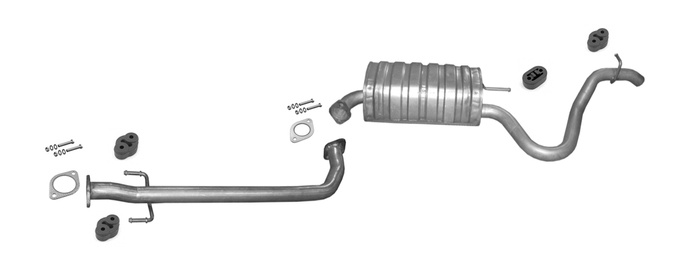 Auspuff für HYUNDAI I30 I 1.6 CRDi Schrägheck für mit DPF Auspuffanlage