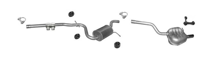 Auspuff für SKODA OCTAVIA II 1.2 TSi 1.6 Schrägheck Kombi Auspuffanlage